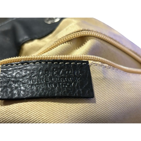 CRISTIAN North/South Black Leather Tote Bag - Picture 6 of 9